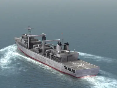 Type 903 Replenishment Ship 3D model