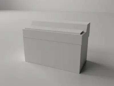 Aquarium stand with glass top 3D model