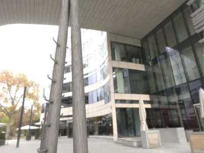 Wooden A-Pole with Ladder - Object 33 Low-poly 3D model