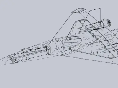 Printable High Speed Drone RC Body 3D print model