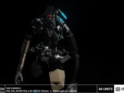 MECH KITBASH 3D model