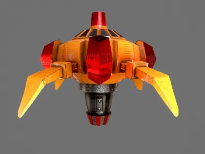 Air Mine Low-poly 3D model