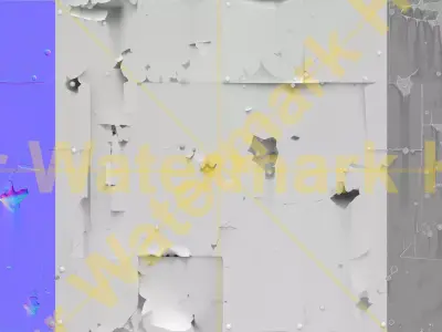 Stylized Weathered Metal Surface PBR Texture Set 4K And 1K Texture