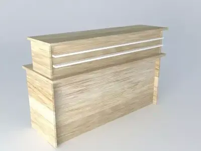 Reception Desk Free 3D model