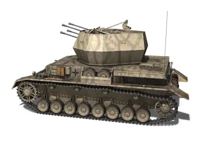 SD KFZ 161 4 - Flakpanzer IV - Wirbelwind 3D model