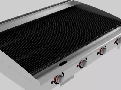 Commercial Charbroiler Grill 3D model