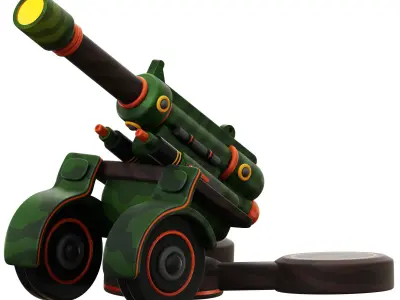 War Army Icon Pack 3D Model Low-poly 3D model