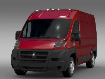 Ram Promaster Cargo 1500 HR 136WB 2015 3D model