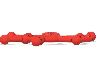 Free Caffeine Molecule Ornament Free 3D print model