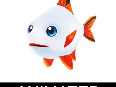 Tinfoil Barb Cartoon Animated Low-poly 3D model