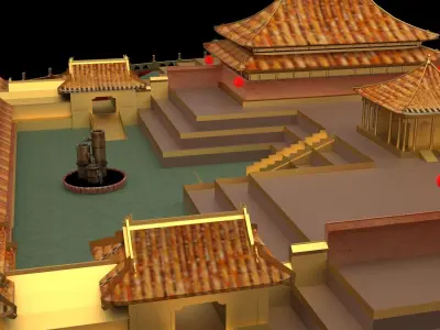 Chinese forbidden city 3D model