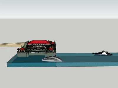 Very Posh Mansion that is situated by the sea 3D model