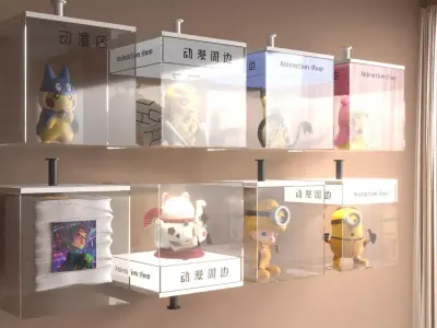 Anime figures  Anime collectibles 3D model