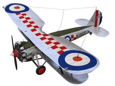 Bristol Bulldog Mk-IIa 3D model
