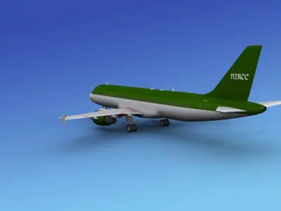 Airbus A320 Corporate 6 3D model
