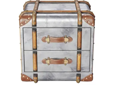 RH Richards Trunk 2-Drawer Cube 3D model