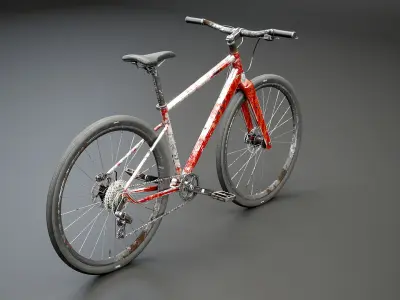 Generic Used Fitness Road Bicycle 3D model