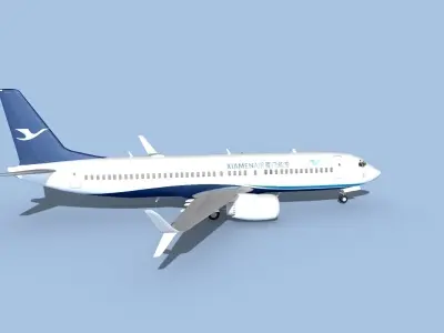 Boeing 737-800 Max Xiamen Airlines 3D model