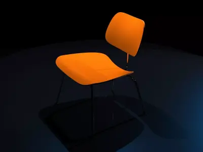 chair orange Free 3D model