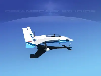 Rutan Long-EZ V10 3D model