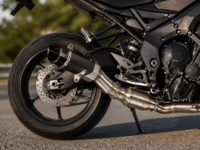 Performance Motorcycle Exhaust Pipe Model 3D model purchase