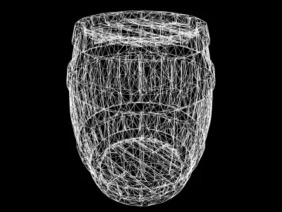 Low Poly Stylized Medieval Wooden Barrel Variant B Low-poly 3D model