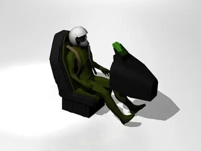 Fighter pilot 3D model