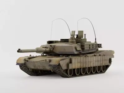 m1a2 tusk 3D model