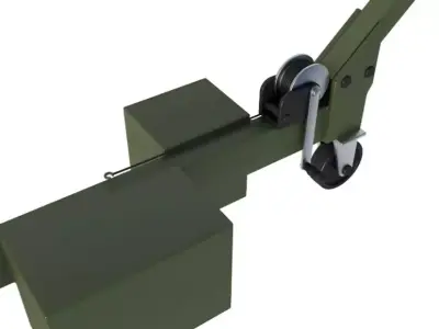 Light Aircraft Towbar 3D model