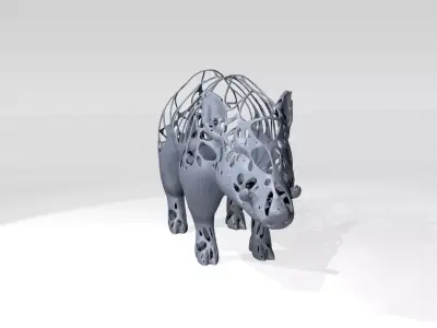 Wildboar Dust Voronoi 3D model