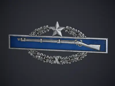 Combat Infantryman Badge Low-poly 3D model