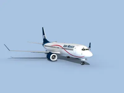 Boeing 737-800 Max Aero Mexico 3D model