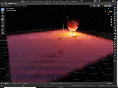  Alien Planet Sci-Fi Fantasy Scenery 3D model