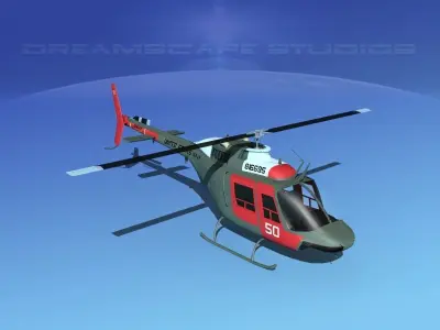Bell OH-58B US Navy 2 3D model