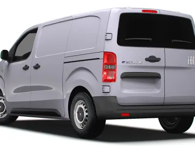 Fiat e Scudo Van L2 2024 3D model