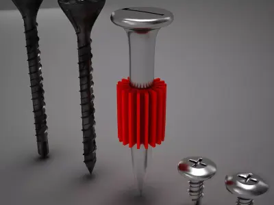 Screws Collection set of 3D model