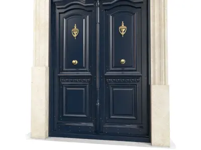 Entrance classic door 112 3D model