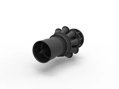 Jet engine 3D print model