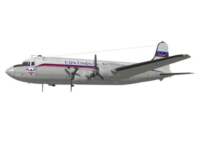Douglas DC-4 3D model