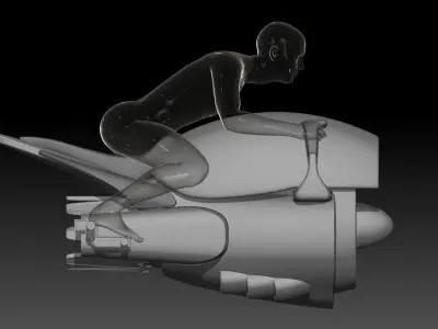 sh figuarts SCI-FI JET BIKE Model kit 3D print model