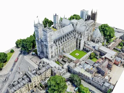 Westminster Abbey Low-poly 3D model