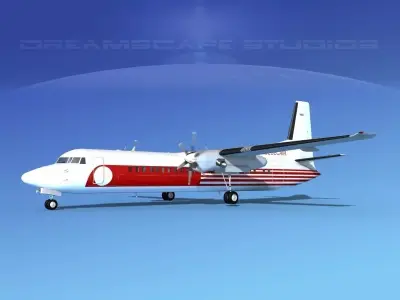 Fokker F-60 QuebecAir 3D model
