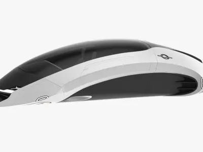 Hover car concept 4 3D model