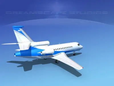Dassault Falcon 900 V06 3D model