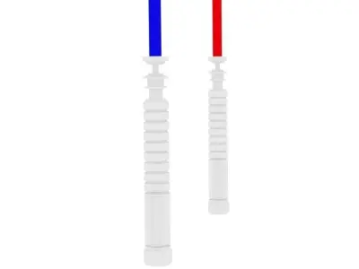 Red And Blue Lightsabers Free 3D model