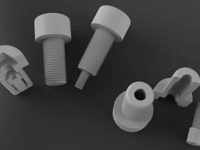 3D Print Double Bolt Free 3D print model