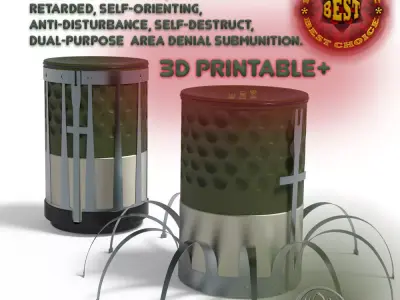 HB876 British landmine area denial submunition 3D model