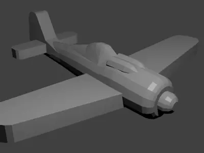German FW-190 Fighter Aircraft Free 3D print model