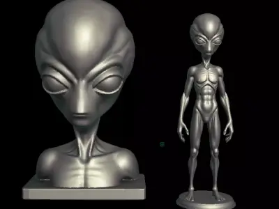 Alien from movie Intruders 3D print model