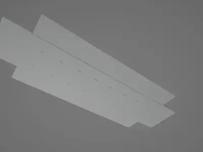 plate flat sheet of paper Free 3D model